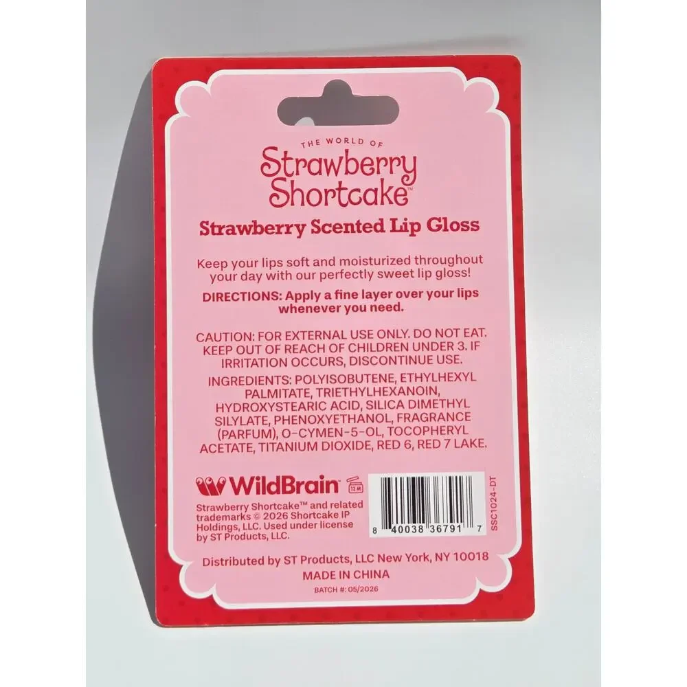 $3 Add-On When Bundled with $12+ Strawberry Shortcake Strawberry Lip Gloss
